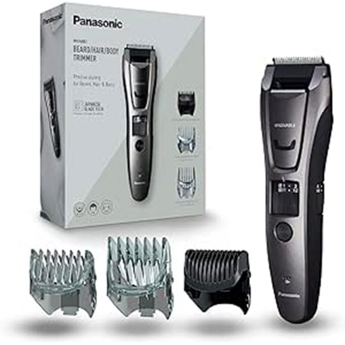 Panasonic ER-GB80 Wet & Dry Electric Beard, Hair and Body Trimmer for Men, 18 x 5.2 x 4.3 cm, Grey, 330 g