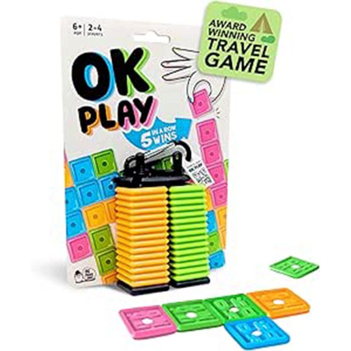 OK Play: The Ultimate Tile Game - Kids Can Outsmart Adults | Fun, Strategic & Portable for 2-4 Players, Ideal Board Travel Game for Family Game Night