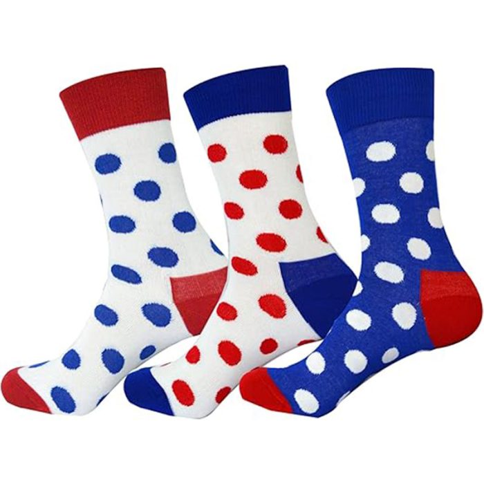 Jasmine Silk 3 Pairs Supersoft Mens 100% Bamboo Socks Thermal Sock 7-11 (Dots)