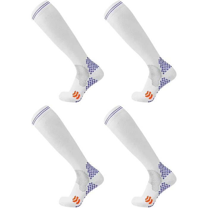 Compression Socks (2 Pair) for Men and Women 20-30 mmHg Compression Stockings Circulation for Cycling Running Support Socks