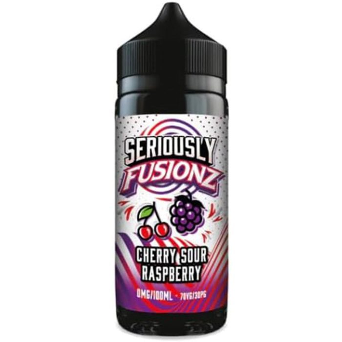 Doozy Seriously Fusionz Vape juice Eliquid 100ml Shortfill No Nicotine 0mg (Cherry Sour Raspberry)