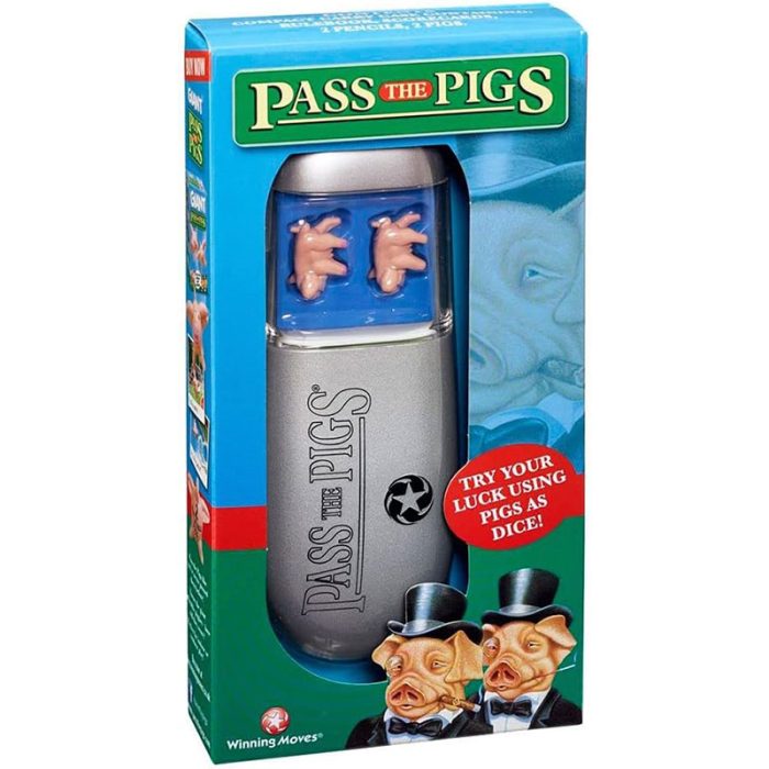 PASS THE PIGS Dice Game, The classic party and travel game, Will you get a Leaning Jowler? A Double Snouter?, first to 100 points wins, great gift for ages 6 plus