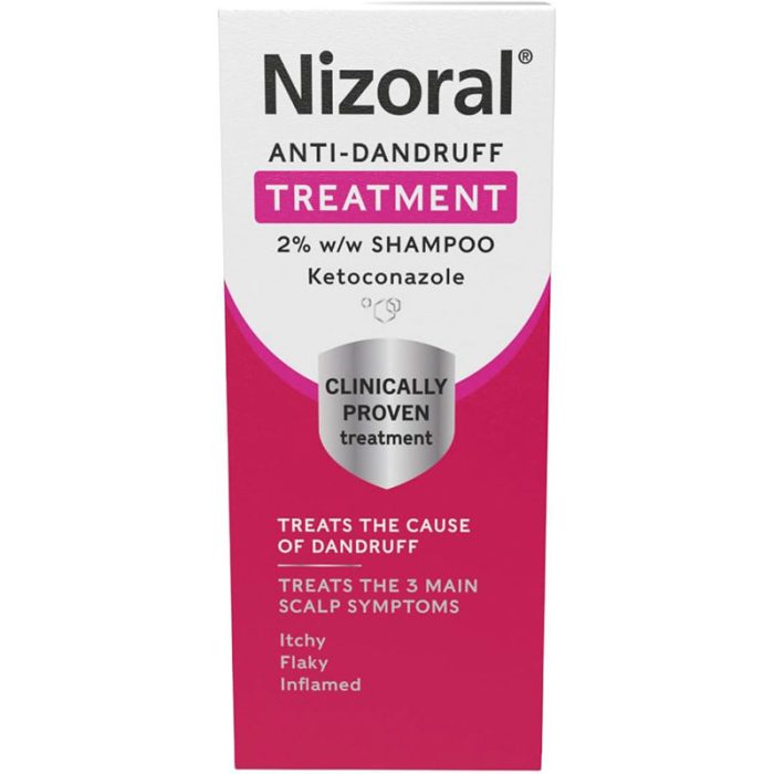 Nizoral Anti-Dandruff Treatment 60ml - Clinically Proven, Ketoconazole Formula, Fragrance-Free